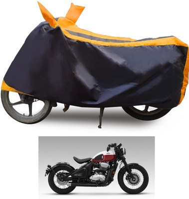 Euro Care Waterproof Two Wheeler Cover for JAWA(Bobber 350, Orange)