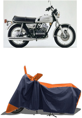 SUGASHRI Waterproof Two Wheeler Cover for Yamaha(RD 350, Orange, Blue)