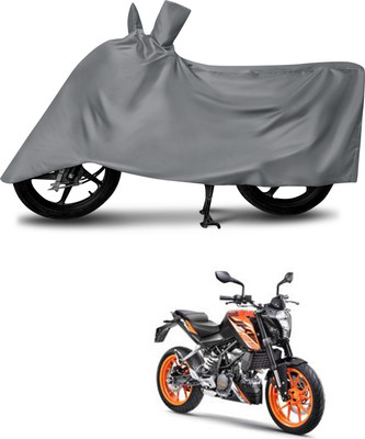 DeepShakshi AUTOMOTIVE Waterproof Two Wheeler Cover for KTM(125 Duke, Grey)