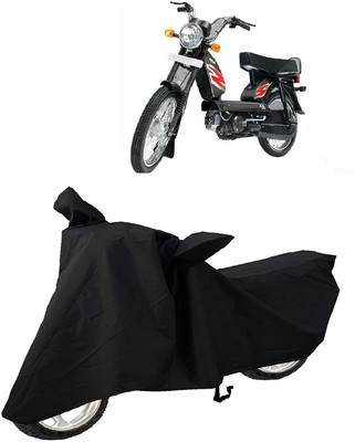 MMSSTAR Waterproof Two Wheeler Cover for TVS(Heavy Duty Super XL, Black)