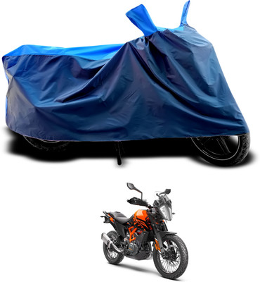 PAGORA Waterproof Two Wheeler Cover for KTM(390 Adventure, Black, Blue)