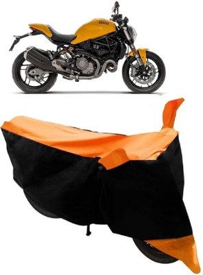 DeepShakshi AUTOMOTIVE Waterproof Two Wheeler Cover for Ducati(Monster 82, Orange)