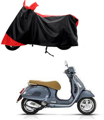 GROFATIK Two Wheeler Cover for Vespa(GTS Super 300 BS6, Red)