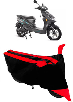 GANPRA Two Wheeler Cover for Hero(Electric Atria, Black, Red)