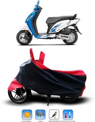 KEDIT Two Wheeler Cover for Honda(Activa i, Red)