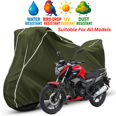 pocket bazar Waterproof Two Wheeler Cover for TVS(Raider, Green, White)
