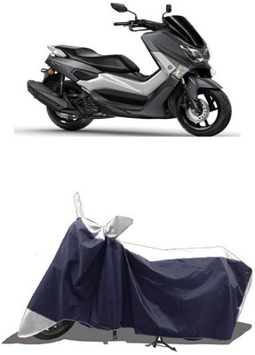 SUGASHRI Waterproof Two Wheeler Cover for Yamaha(NMax 155 BS6, White, Blue)