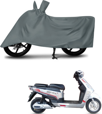 aosis Waterproof Two Wheeler Cover for Hero(Electric NYX e5, Grey)