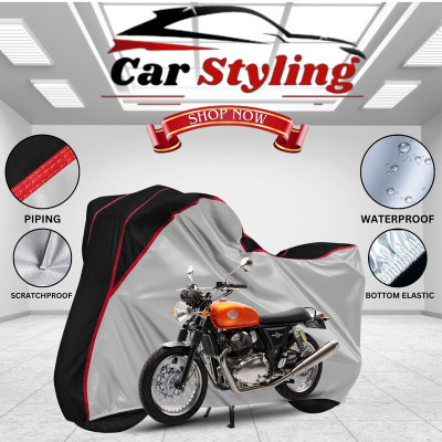 Car Styling Waterproof Two Wheeler Cover for Royal Enfield(Interceptor 650, Multicolor)