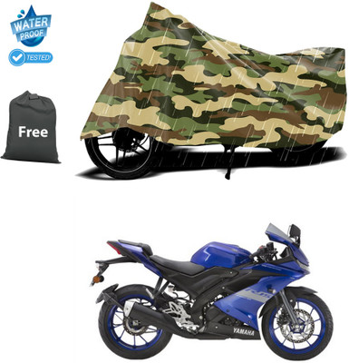 CODOKI Waterproof Two Wheeler Cover for Yamaha(YZF R15 V3 BS6, Yellow)
