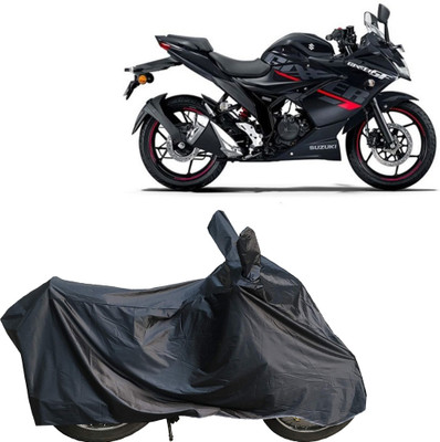 MMSSTAR Waterproof Two Wheeler Cover for Suzuki(Gixxer SF, Grey)