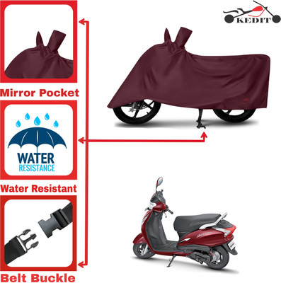 AASHTIK MART Two Wheeler Cover for Hero(Destini 125, Maroon)