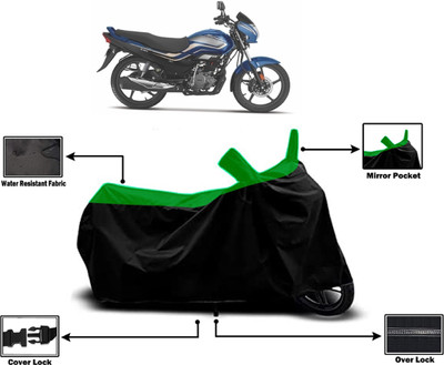 Amexride Two Wheeler Cover for Hero(Super Splendor, Green)