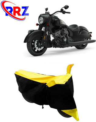 RRZ Waterproof Two Wheeler Cover for Indian(Chief Dark Horse, Black, Yellow)