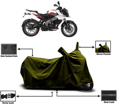 Amexride Two Wheeler Cover for Bajaj(Pulsar NS-160 BS6, Green)