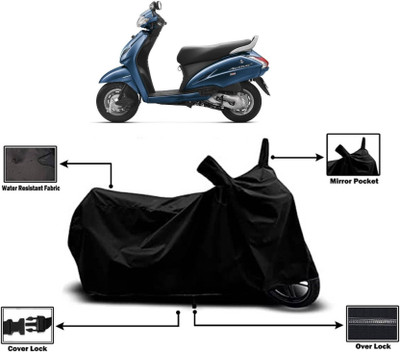 KEDIT Two Wheeler Cover for Honda(Activa 3G, Black)