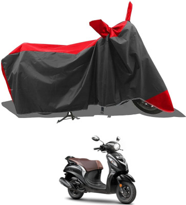 KEDIT Two Wheeler Cover for Yamaha(Fascino, Red)