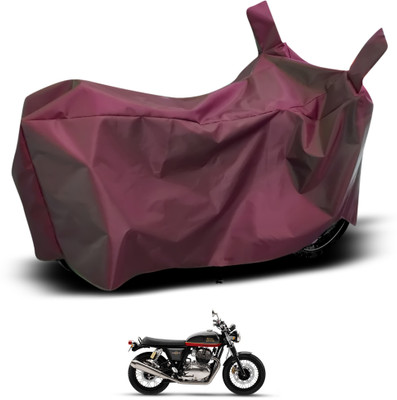 GOSHIV-car and bike accessories Waterproof Two Wheeler Cover for Royal Enfield(Interceptor 650, Maroon)