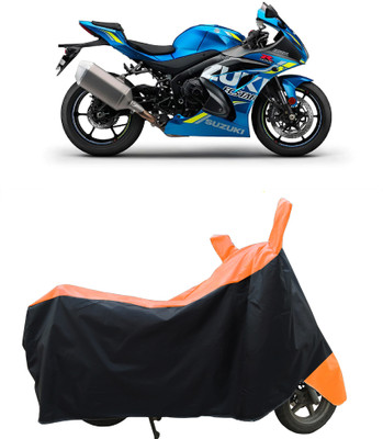 Coxtor Waterproof Two Wheeler Cover for Suzuki(GSX R1000, Orange)
