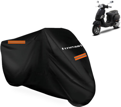 Horseyaart Waterproof Two Wheeler Cover for Vespa(Vespa SXL 125, Black)