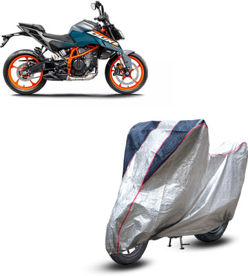 GGK RANTAL Waterproof Two Wheeler Cover for KTM(390 Duke, Silver)