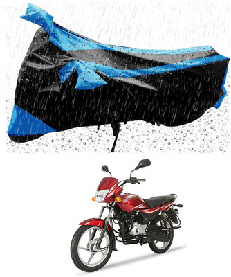 Mdstar Waterproof Two Wheeler Cover for Bajaj(Platina 100 BS6, Blue, Black)