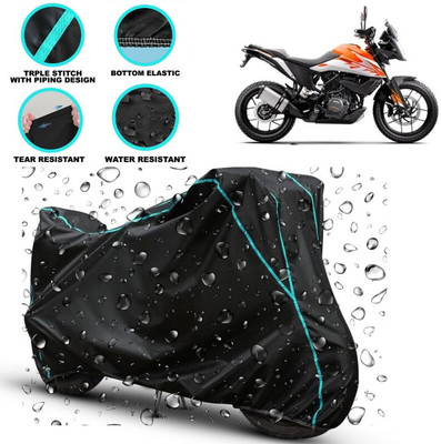kerwa Waterproof Two Wheeler Cover for KTM(390 Adventure, Black)