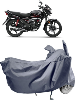 Amexride Two Wheeler Cover for Honda(CB Shine, Grey)
