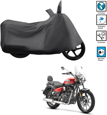 CODOKI Waterproof Two Wheeler Cover for Royal Enfield(Meteor 350, Grey)