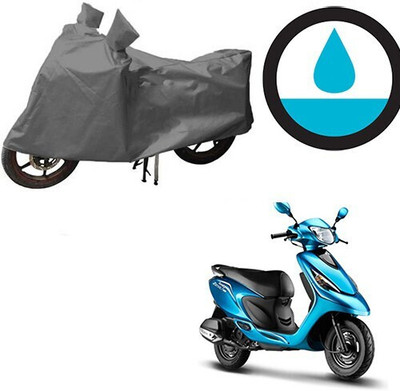 MMSSTAR Waterproof Two Wheeler Cover for TVS(Zest, Grey)