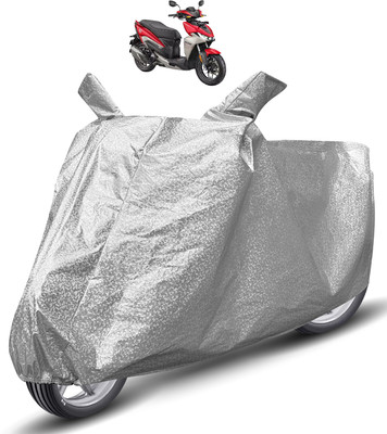 MOCKHE Waterproof Two Wheeler Cover for Hero(Silver)