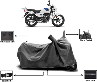 Amexride Two Wheeler Cover for Hero(Splendor Plus, Grey)