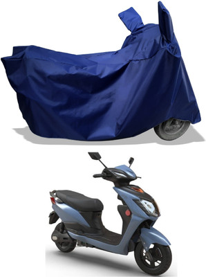 Amexride Two Wheeler Cover for Indus(Yo, Blue)
