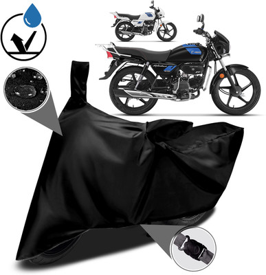 DeepShakshi AUTOMOTIVE Two Wheeler Cover for Hero(Splendor Plus, Black)