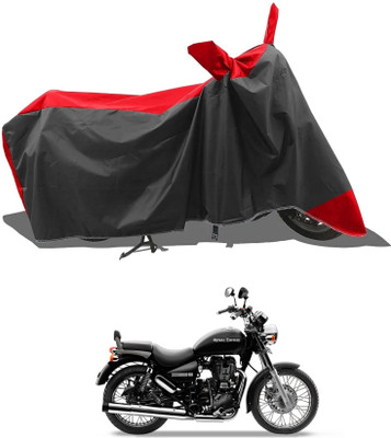 KEDIT Two Wheeler Cover for Royal Enfield(Red, Black)