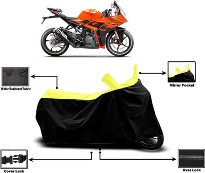 Amexride Two Wheeler Cover for KTM(RC 390, Yellow)