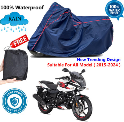 AUTOCAD Waterproof Two Wheeler Cover for Bajaj(Pulsar 220F, Blue, Red)