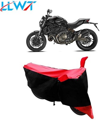 KPIND Waterproof Two Wheeler Cover for Ducati(Monster 82, Black, Red)