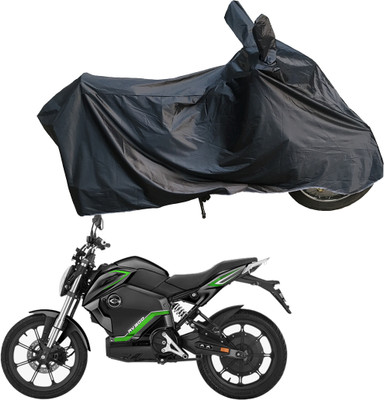 Motodreka Waterproof Two Wheeler Cover for Revolt(RV 300, Black)