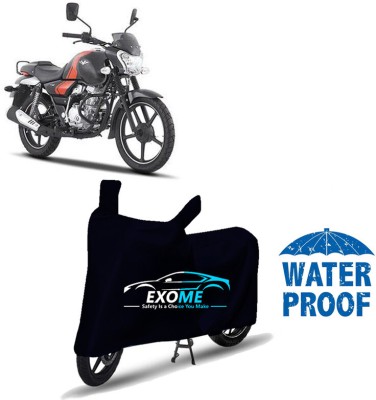 EXOME Waterproof Two Wheeler Cover for Bajaj(V12, Black)