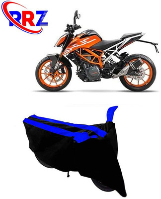 RRZ Waterproof Two Wheeler Cover for KTM(390 Duke, Black, Blue)