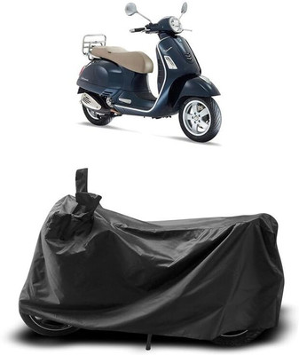 AASHTIK MART Two Wheeler Cover for Vespa(GTS Super 300, Black)