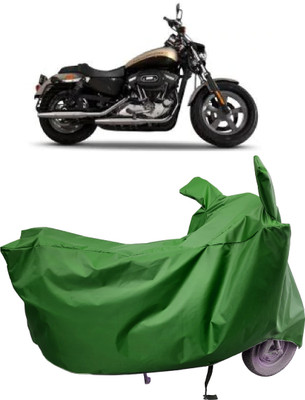 Amexride Two Wheeler Cover for Harley Davidson(XL 1200, Maroon)