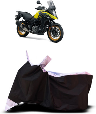 VESMEI Two Wheeler Cover for Suzuki(V Strom 1000, White)