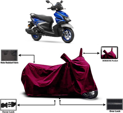 KEDIT Two Wheeler Cover for Yamaha(Ray-ZR 125FI, Maroon)