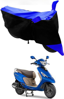 MMSSTAR Waterproof Two Wheeler Cover for TVS(Zest 110, Blue, Black)