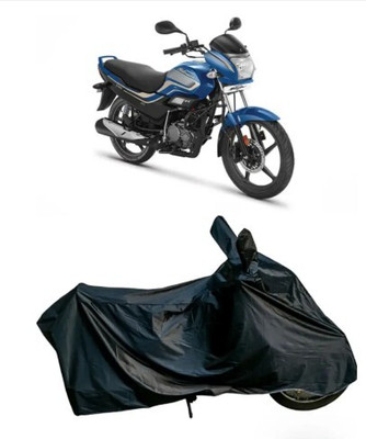 Tritika Waterproof Two Wheeler Cover for Hero(Super Splendor, Black)