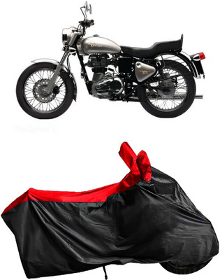 Autofly Waterproof Two Wheeler Cover for Royal Enfield(Electra, Red, Black)