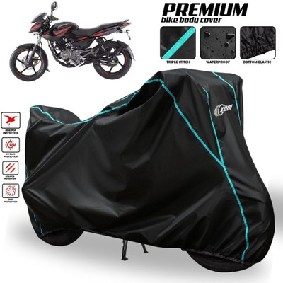 xodi Waterproof Two Wheeler Cover for Bajaj(Pulsar 135 BS6, Black, Blue, Multicolor)