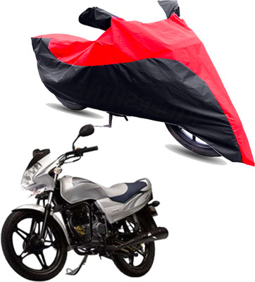 Motodreka Two Wheeler Cover for LML(Freedom Prima, Red, Black)
